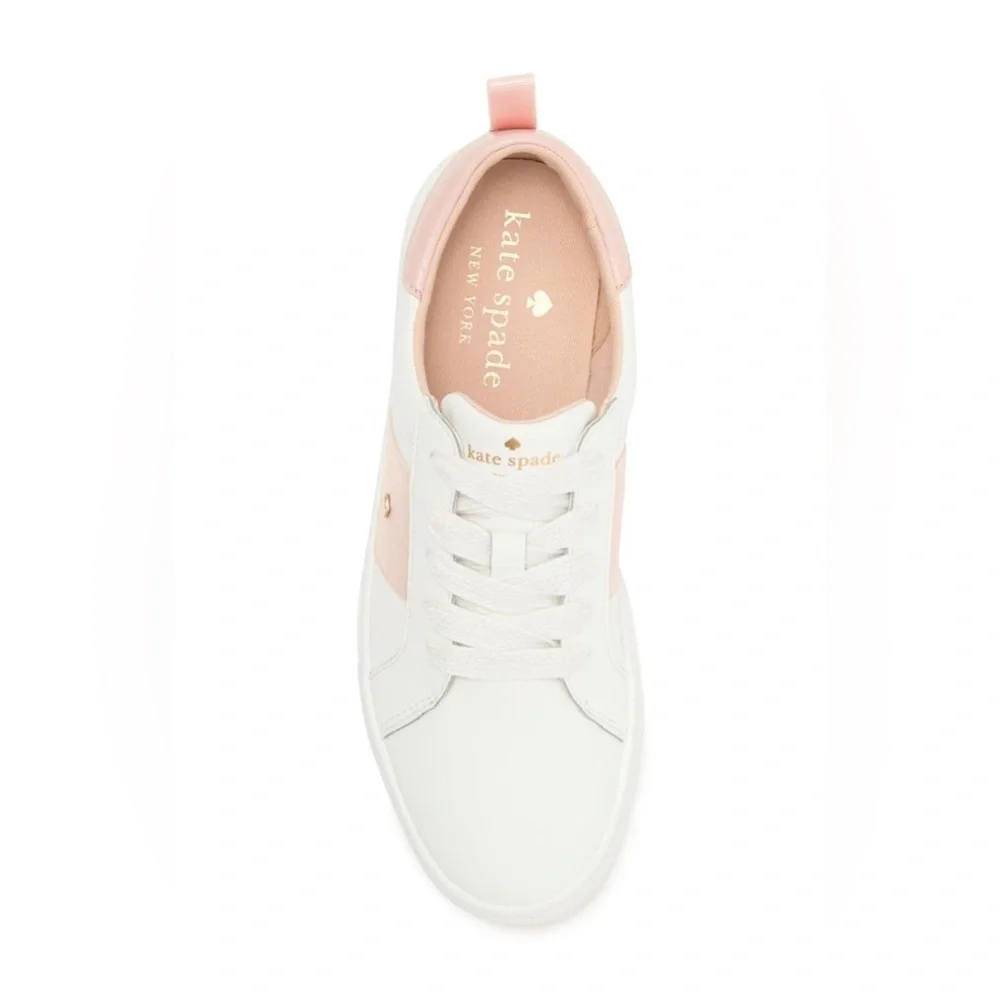 Kate Spade Cream and Pink Sneakers - Picture 3 of 5